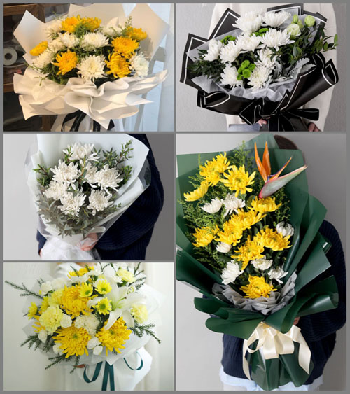 山东青岛胶州市胶西镇大行一村白事花束代送